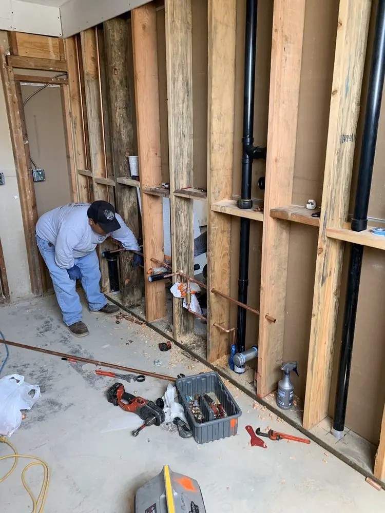 Commercial rough-in plumbing for Water Heater Replacement in University of Virginia